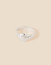 Silver-Plated Organic Plain Band Ring, Silver (ST SILVER), large