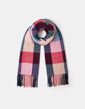 Check Print Blanket Scarf, , large