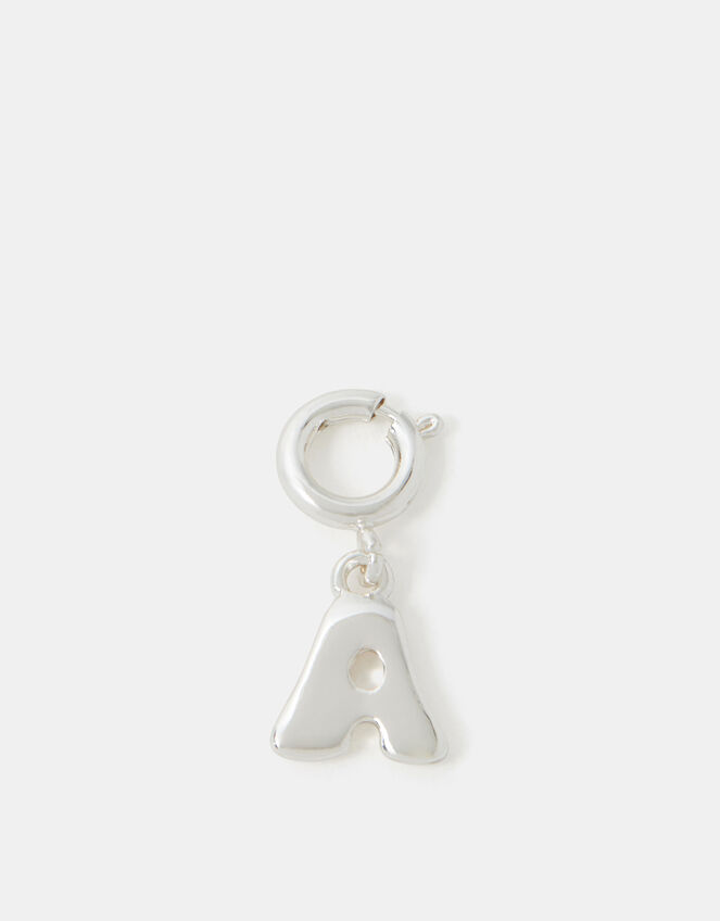 Bubble Initial Jewellery Charm, Silver (SILVER), large