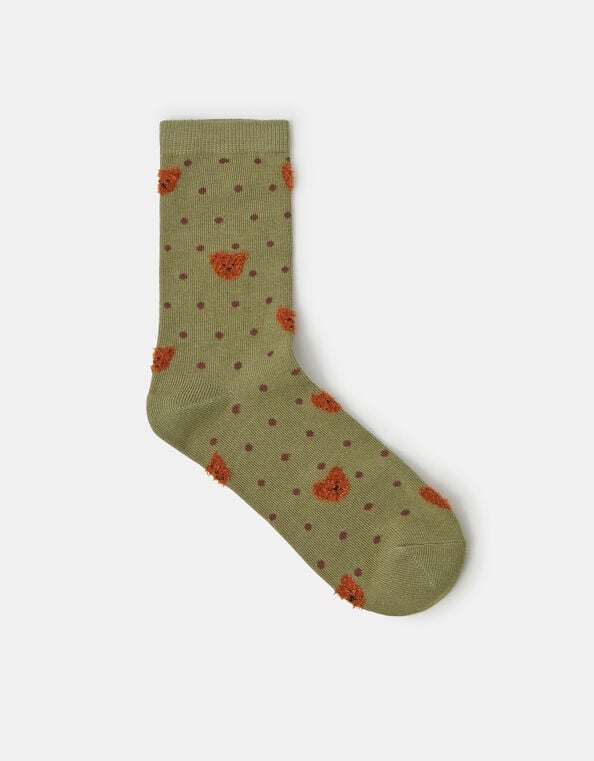 Bear Print Socks, , large