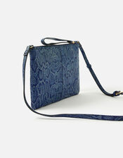 Sophie Cross-Body Reptile Leather Bag, , large