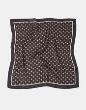 Floral Ring Satin Neckerchief, , large