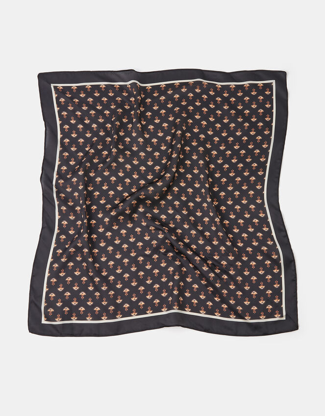 Floral Ring Satin Neckerchief, , large