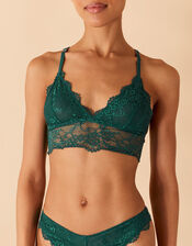 Deep Lace Bralet, Teal (TEAL), large