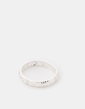 Sterling Silver-Plated Filigree Band Ring, Silver (ST SILVER), large