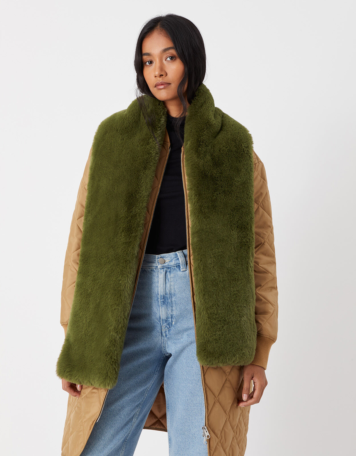 Faux Fur Stole Scarf