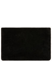 Leather Foldover Pouch, Black (BLACK), large