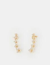 Floral Climber Stud Earrings, , large