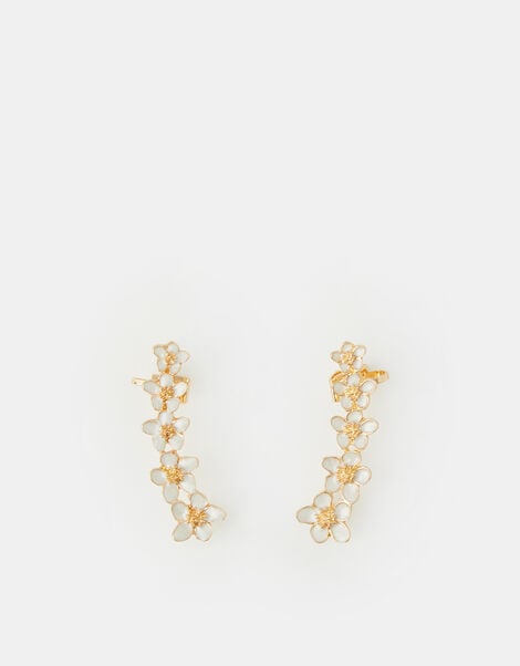 Floral Climber Stud Earrings, , large