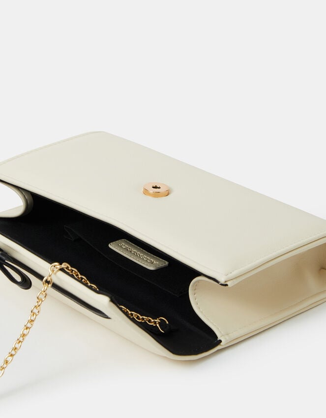 Bow Detail Clutch Bag, , large