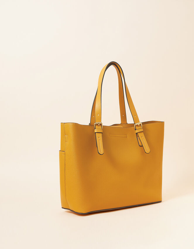 Large Twist-Lock Handheld Bag, Yellow (OCHRE), large