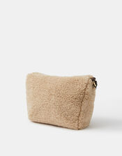 Faux Shearling Crossbody Bag, , large