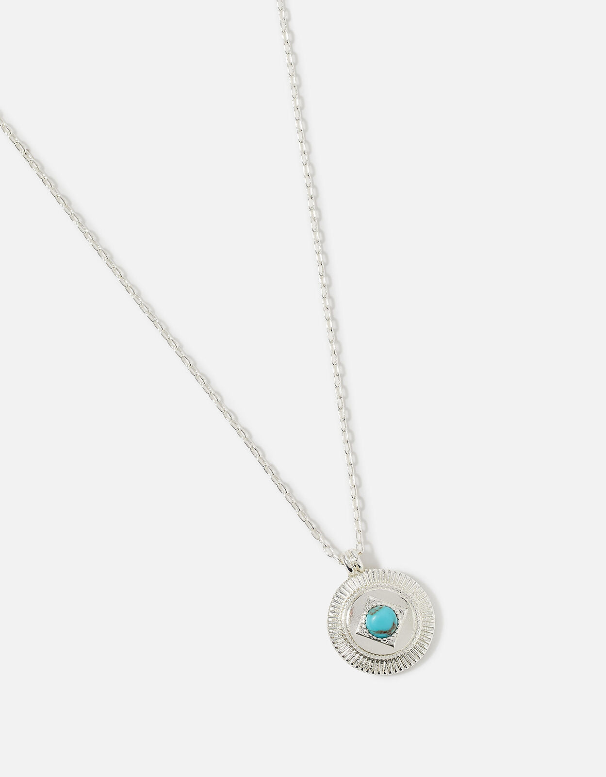 Super Classics Turquoise Coin Pendant 