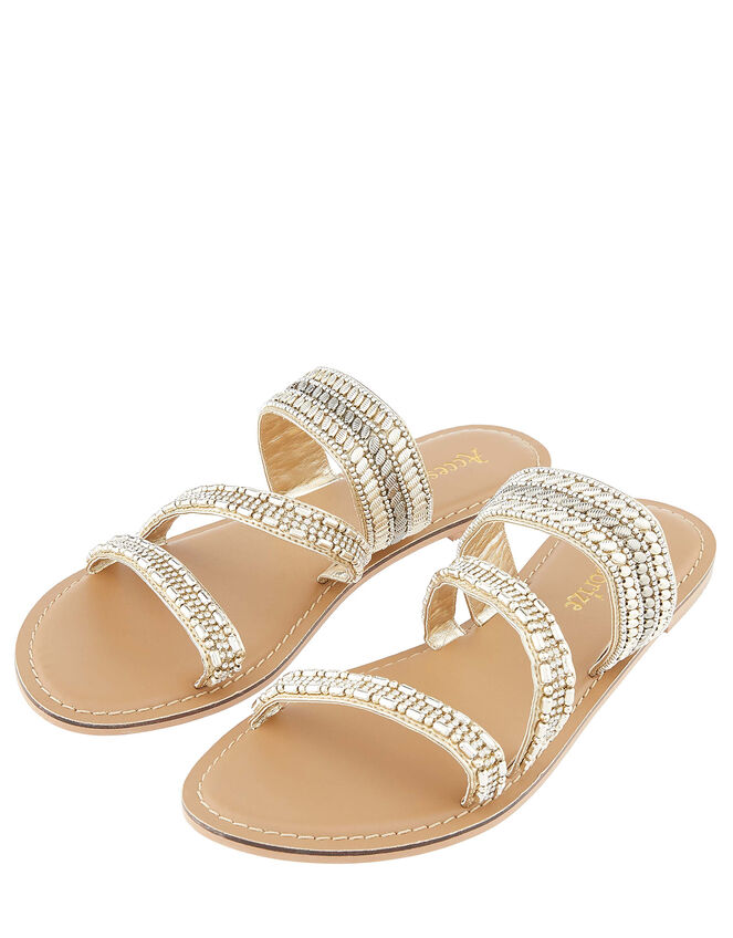 Boston Embellished Sliders, Gold (GOLD), large