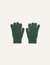 Stretch Touchscreen Gloves, Green (GREEN), large
