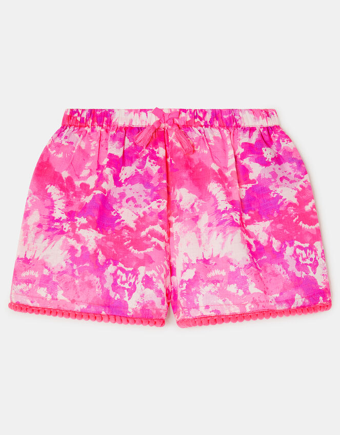 Girls Tie Dye Shorts, Multi (BRIGHTS MULTI), large
