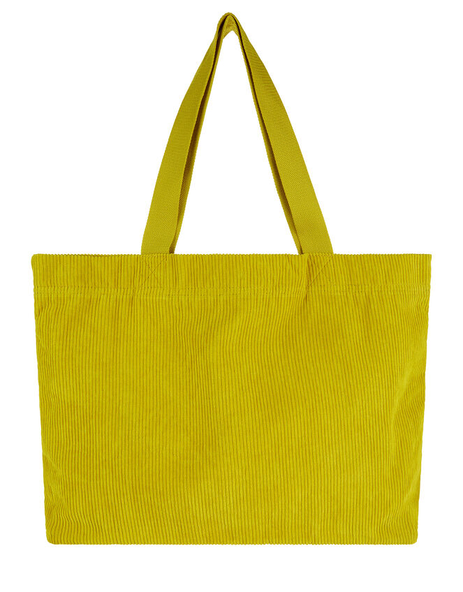 Cord Shopper Bag, Green (LIME), large