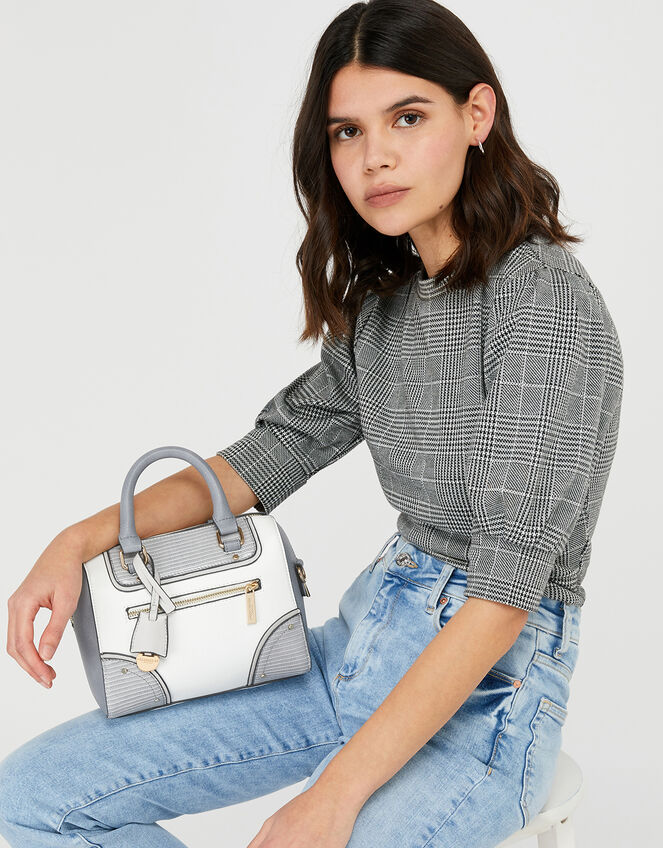 Reptile Panel Bowler Bag, , large
