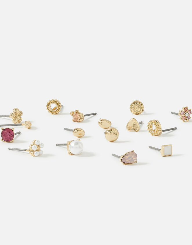 Flower Stud Earring Set, , large