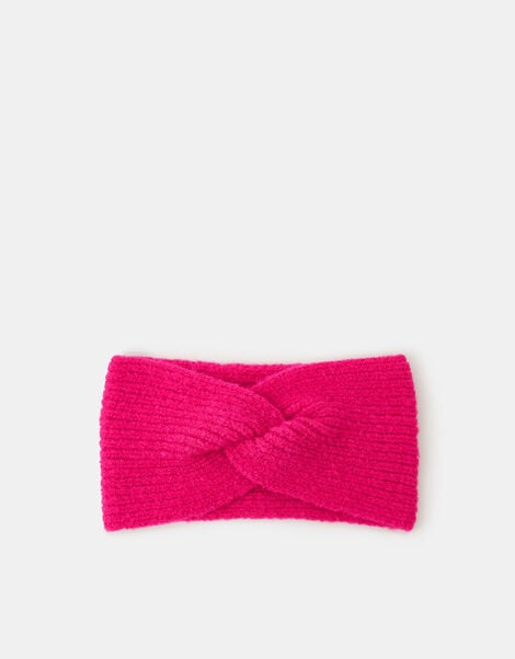 Soft Knit Bando Headband, Pink (FUCHSIA), large