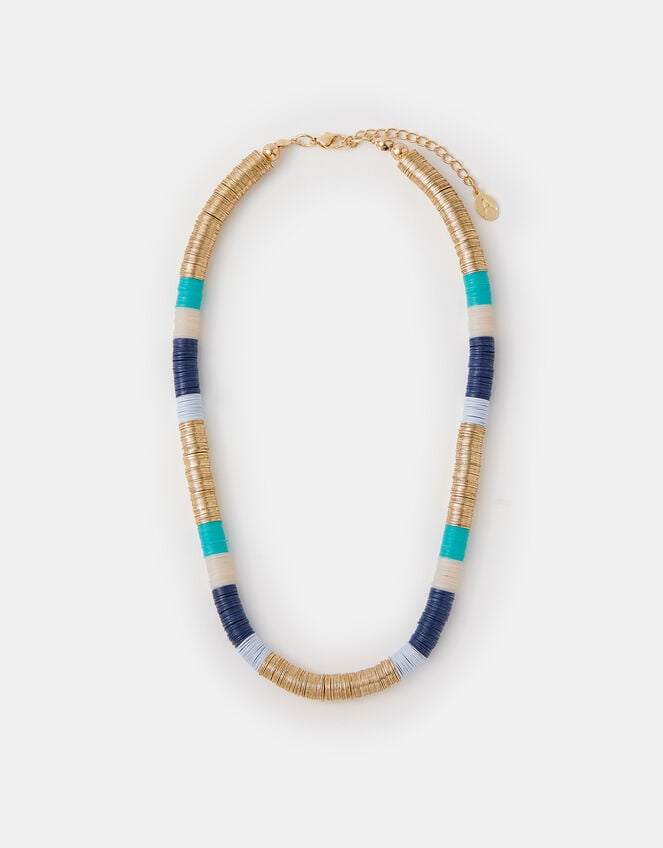 Disc Beaded Necklace, , large