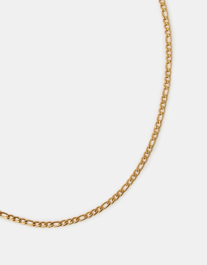 Stainless Steel Figaro Chain Necklace, , large