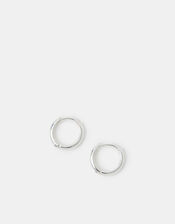 Small Hoop Earrings, Silver (SILVER), large