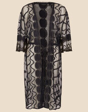 Beach Lace Kimono, Black (BLACK), large
