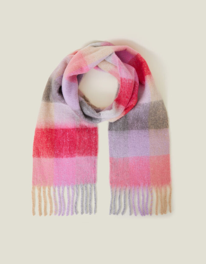 Super Soft Pastel Stripe Blanket Scarf, , large