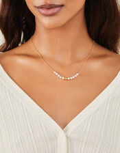 14ct Pearly Bead Necklace, , large