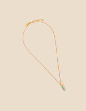 14ct Gold-Plated Aventurine Shard Pendant Necklace, , large