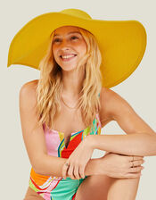 Extra Large Floppy Hat, Yellow (YELLOW), large