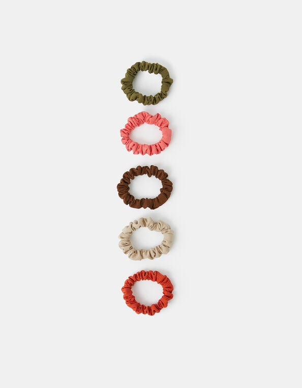 5-Pack Skinny Hair Scrunchies, , large