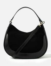 Scoop Leather Shoulder Bag, , large