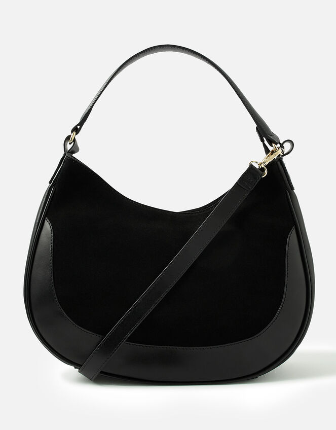 Scoop Leather Shoulder Bag, , large