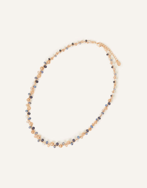 Filigree and Facet Bead Necklace, , large