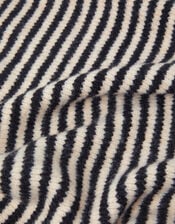 Stripe Knitted Triangle Scarf, , large