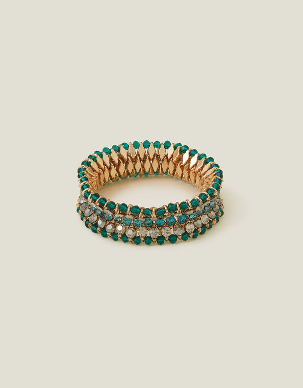 Wide Bead Stretch Bracelet, , large