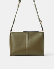 Webbing Strap Crossbody Bag, Green (OLIVE), large