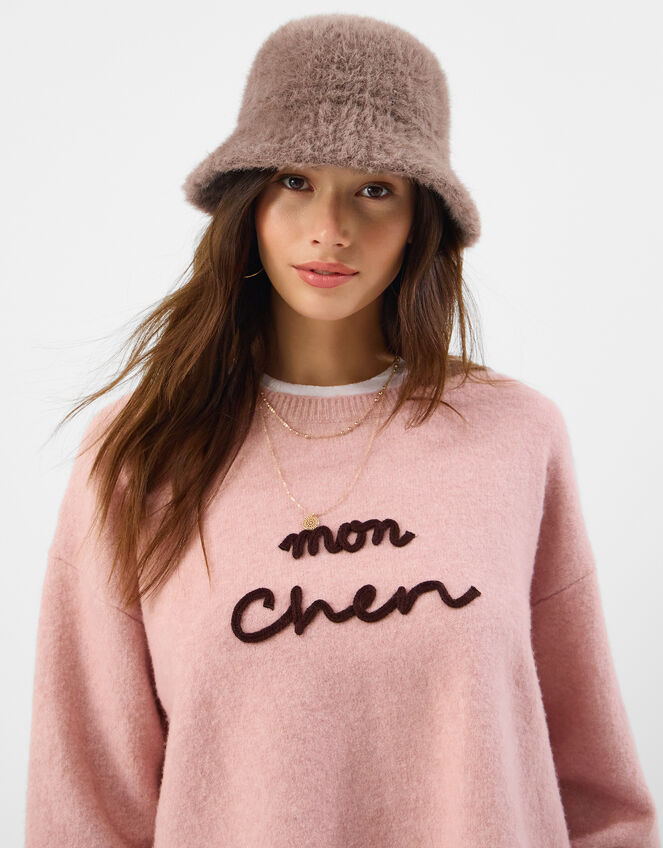 Fluffy Bucket Hat, , large