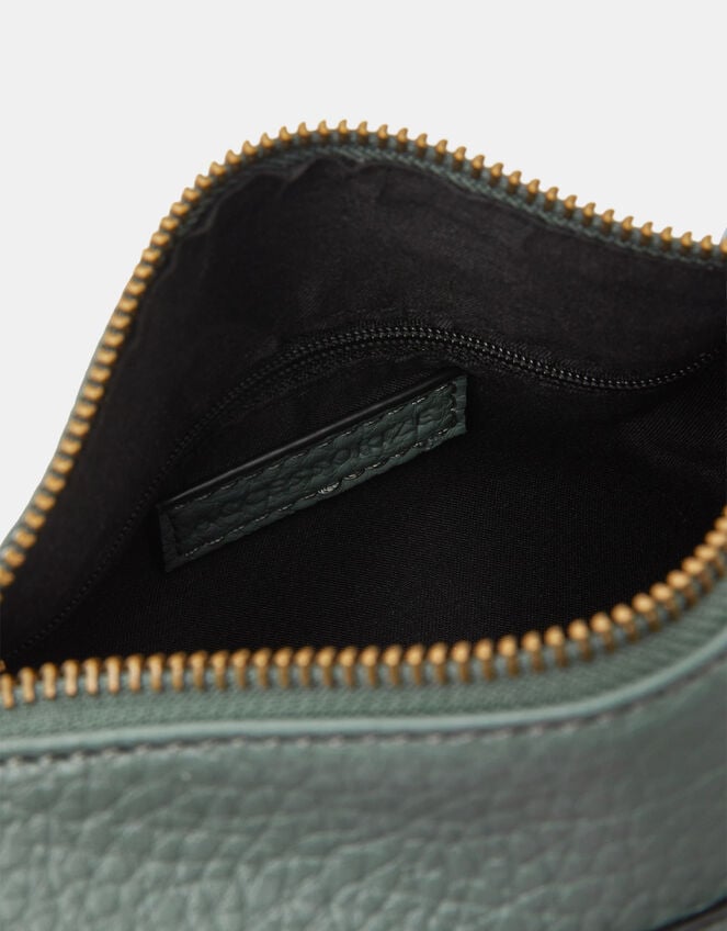 Faux Leather Crossbody Bag, Teal (TEAL), large