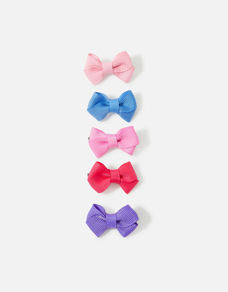 Kids Mini Bow Hair Clip Multipack, , large