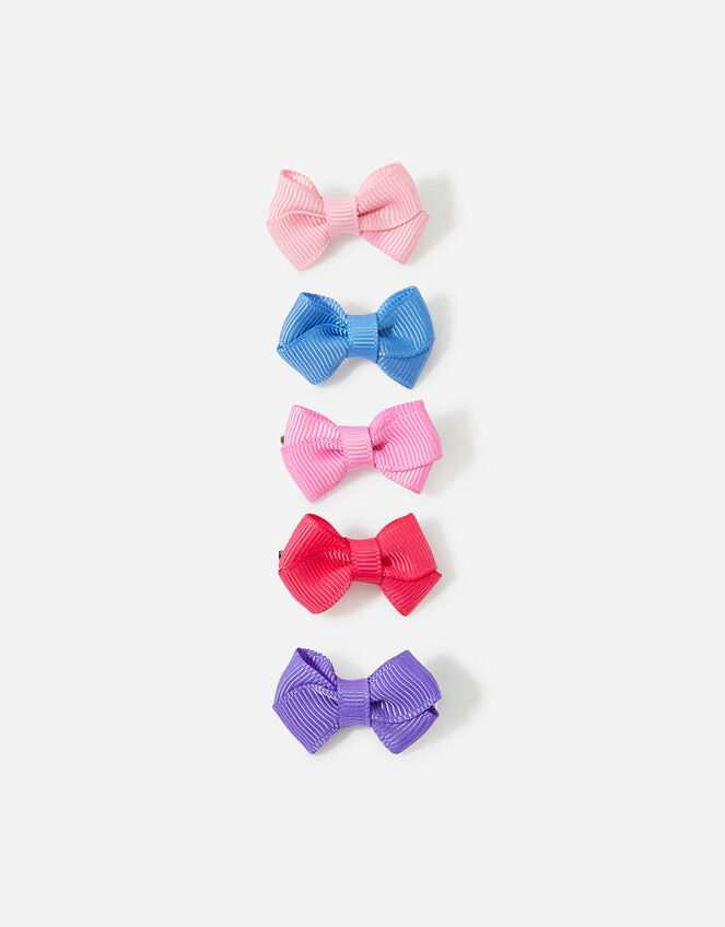 Kids Mini Bow Hair Clip Multipack, , large