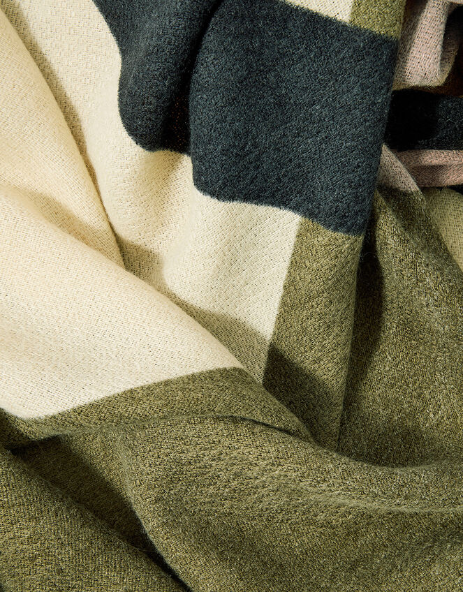 Geometric Blanket Scarf, , large