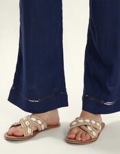 Shell Cross-Strap Sandals, Gold (GOLD), large