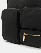 Multi-Pocket Nylon Backpack, , large