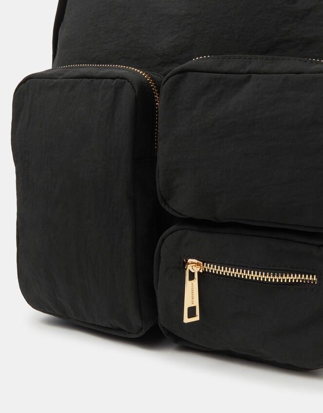 Multi-Pocket Nylon Backpack, , large