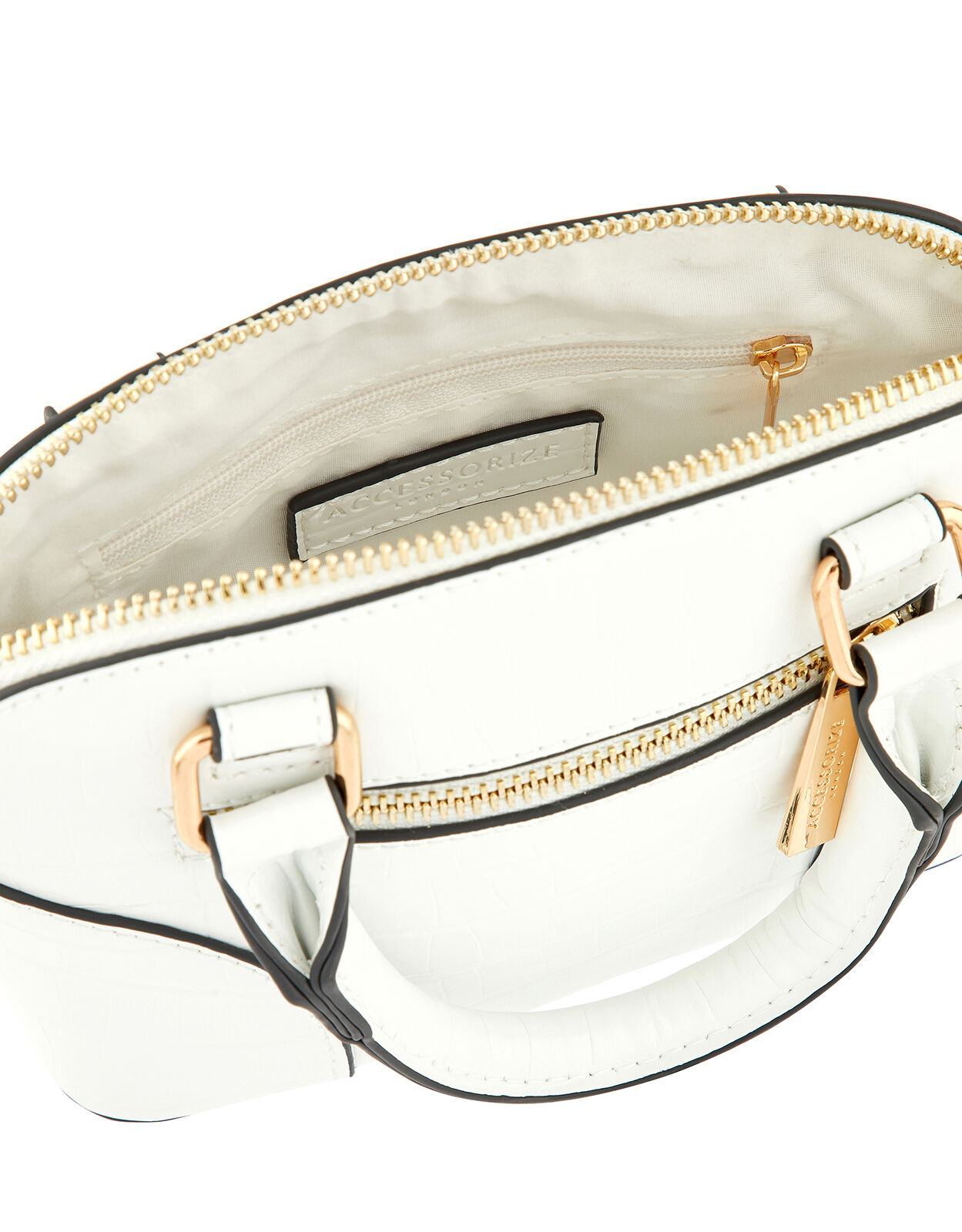 accessorize white bag