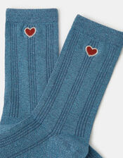 Heart Glitter Socks, , large