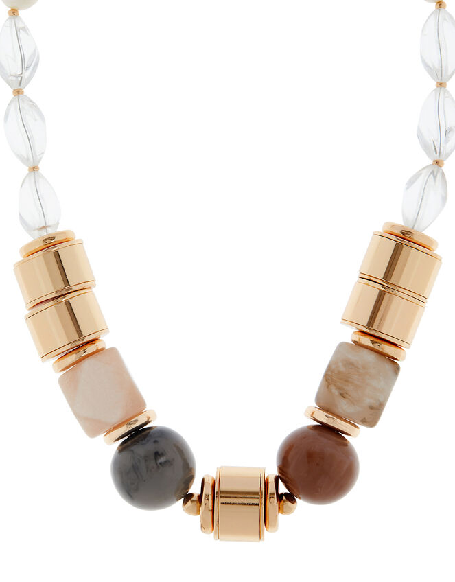 Chunky Multi-Bead Collar Necklace, , large